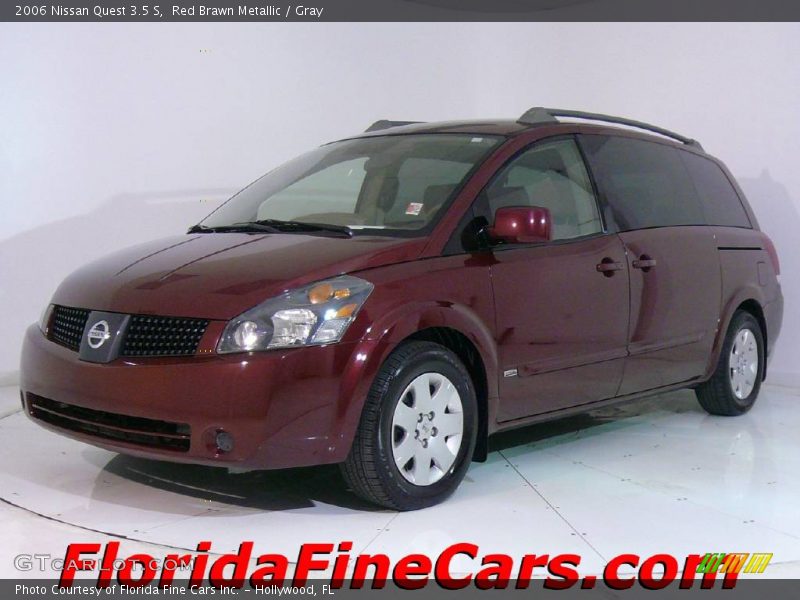Red Brawn Metallic / Gray 2006 Nissan Quest 3.5 S