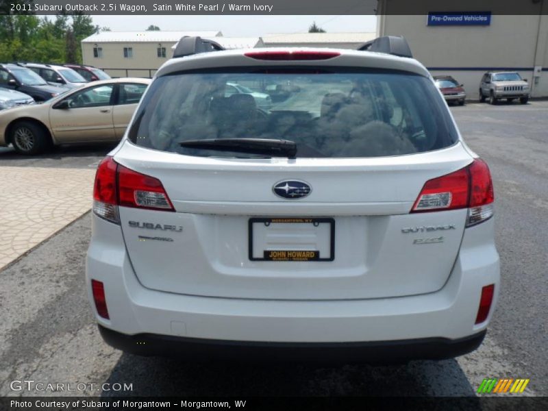 Satin White Pearl / Warm Ivory 2011 Subaru Outback 2.5i Wagon