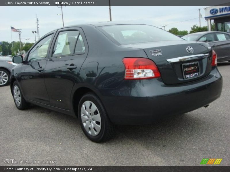Flint Mica / Dark Charcoal 2009 Toyota Yaris S Sedan