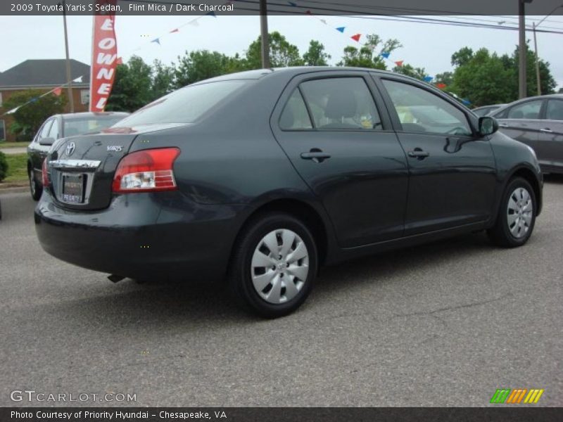 Flint Mica / Dark Charcoal 2009 Toyota Yaris S Sedan