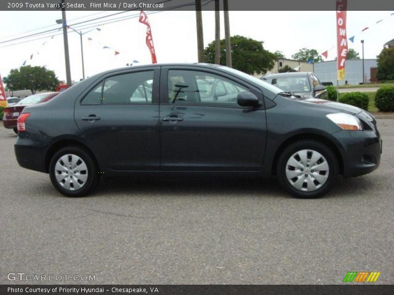 Flint Mica / Dark Charcoal 2009 Toyota Yaris S Sedan