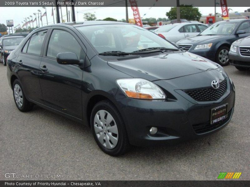 Flint Mica / Dark Charcoal 2009 Toyota Yaris S Sedan