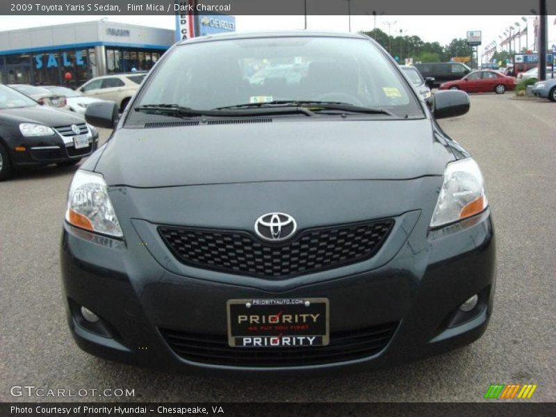 Flint Mica / Dark Charcoal 2009 Toyota Yaris S Sedan