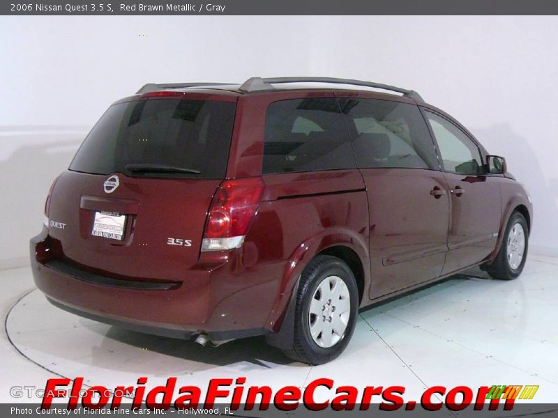 Red Brawn Metallic / Gray 2006 Nissan Quest 3.5 S