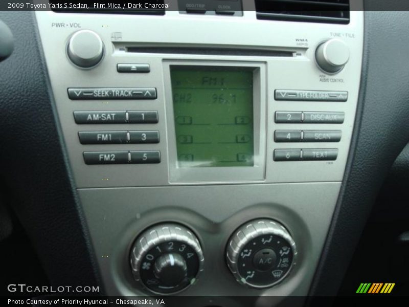 Flint Mica / Dark Charcoal 2009 Toyota Yaris S Sedan
