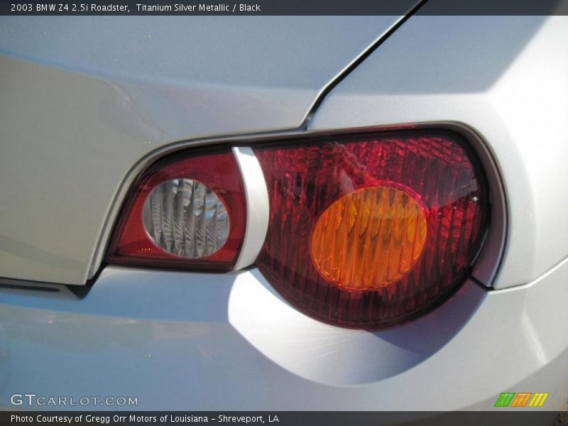 Titanium Silver Metallic / Black 2003 BMW Z4 2.5i Roadster