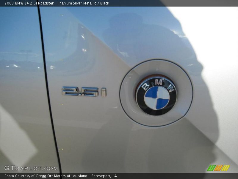 Titanium Silver Metallic / Black 2003 BMW Z4 2.5i Roadster