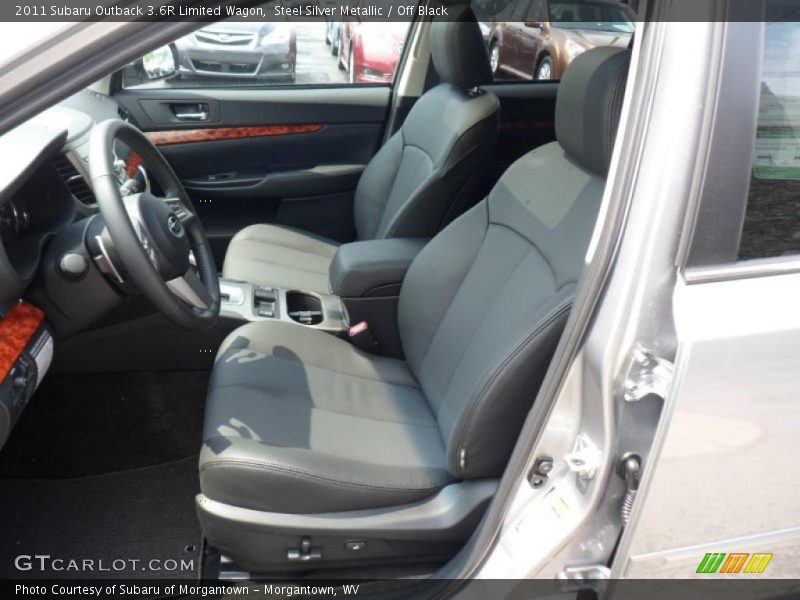 Steel Silver Metallic / Off Black 2011 Subaru Outback 3.6R Limited Wagon