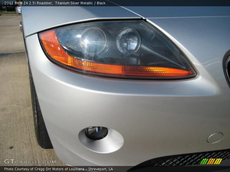 Titanium Silver Metallic / Black 2003 BMW Z4 2.5i Roadster