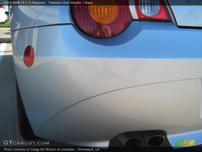 Titanium Silver Metallic / Black 2003 BMW Z4 2.5i Roadster