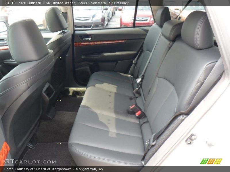 Steel Silver Metallic / Off Black 2011 Subaru Outback 3.6R Limited Wagon