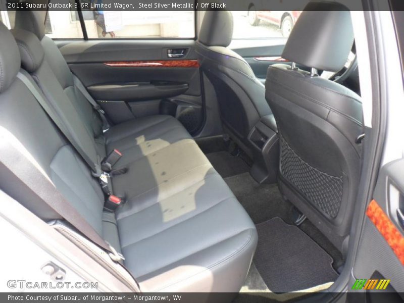 Steel Silver Metallic / Off Black 2011 Subaru Outback 3.6R Limited Wagon