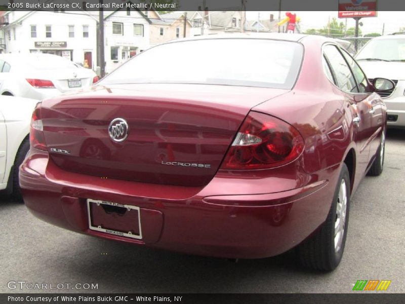 Cardinal Red Metallic / Neutral 2005 Buick LaCrosse CX