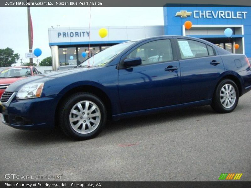 Maizen Blue Pearl / Beige 2009 Mitsubishi Galant ES