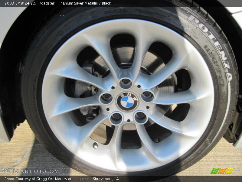 Titanium Silver Metallic / Black 2003 BMW Z4 2.5i Roadster