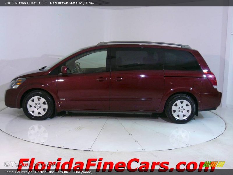 Red Brawn Metallic / Gray 2006 Nissan Quest 3.5 S