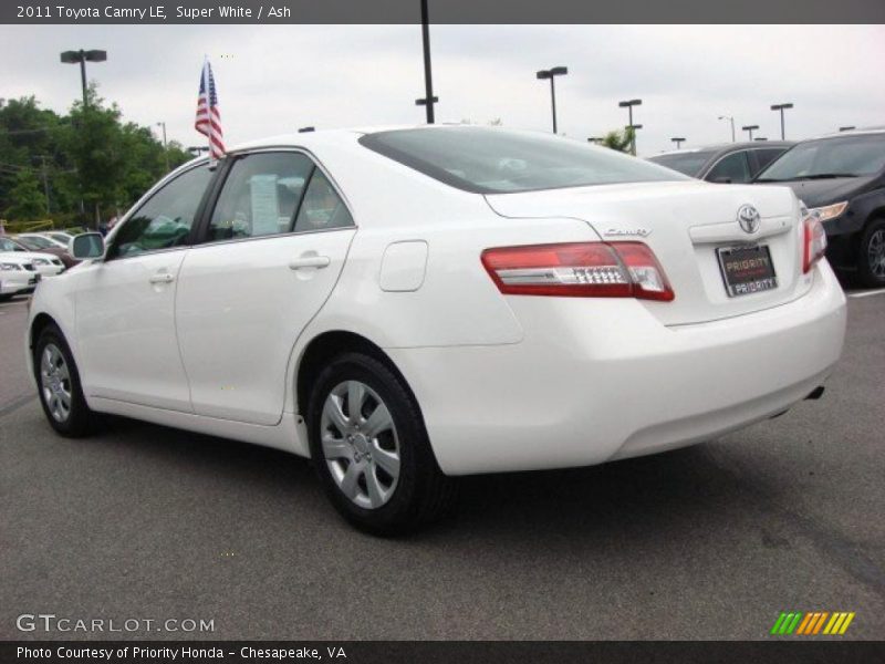 Super White / Ash 2011 Toyota Camry LE