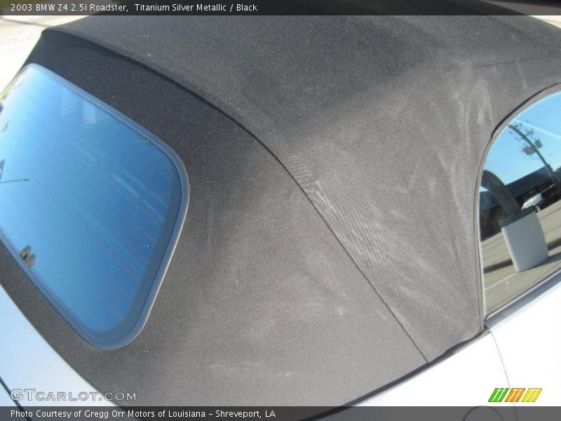 Titanium Silver Metallic / Black 2003 BMW Z4 2.5i Roadster