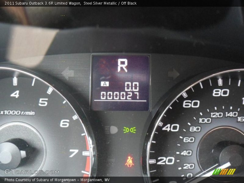 Steel Silver Metallic / Off Black 2011 Subaru Outback 3.6R Limited Wagon