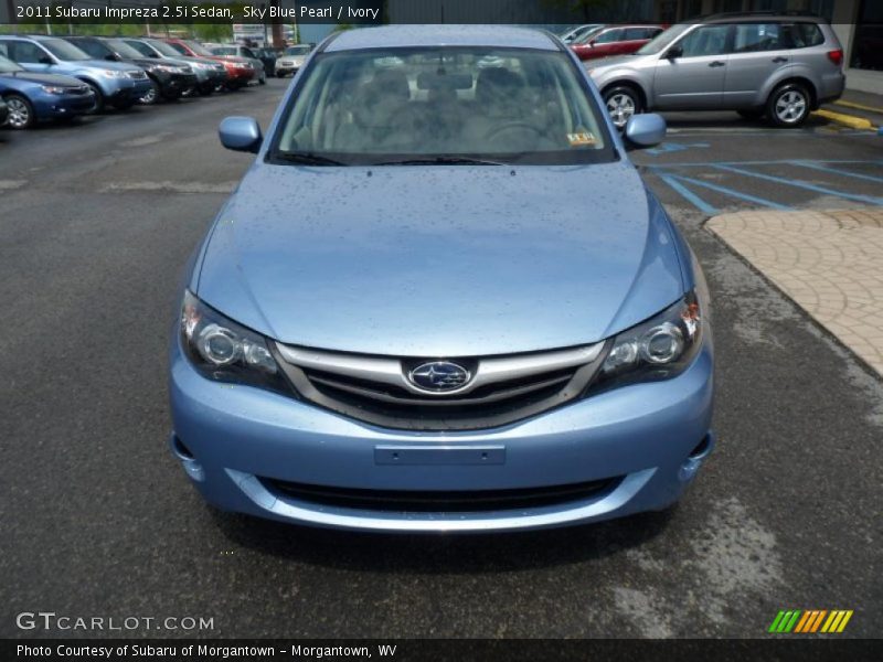 Sky Blue Pearl / Ivory 2011 Subaru Impreza 2.5i Sedan