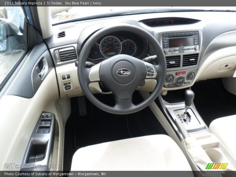 Sky Blue Pearl / Ivory 2011 Subaru Impreza 2.5i Sedan
