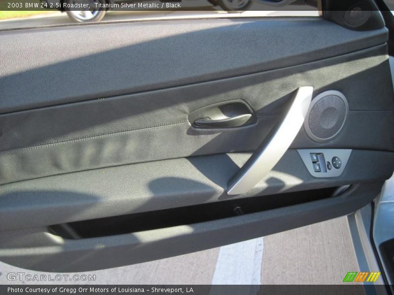 Titanium Silver Metallic / Black 2003 BMW Z4 2.5i Roadster