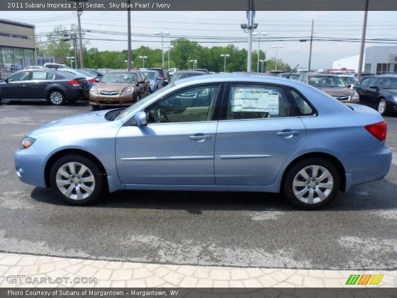 Sky Blue Pearl / Ivory 2011 Subaru Impreza 2.5i Sedan