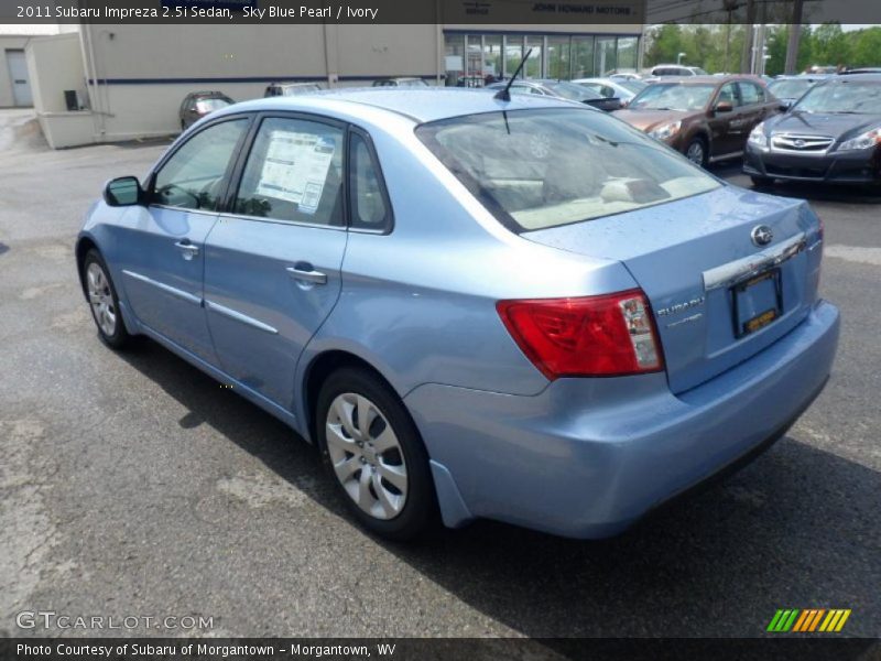 Sky Blue Pearl / Ivory 2011 Subaru Impreza 2.5i Sedan