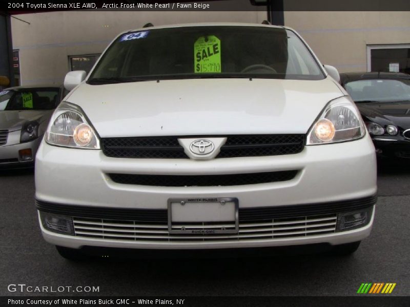 Arctic Frost White Pearl / Fawn Beige 2004 Toyota Sienna XLE AWD