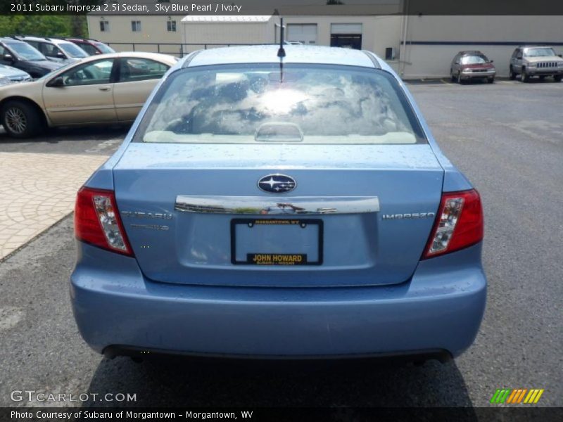 Sky Blue Pearl / Ivory 2011 Subaru Impreza 2.5i Sedan