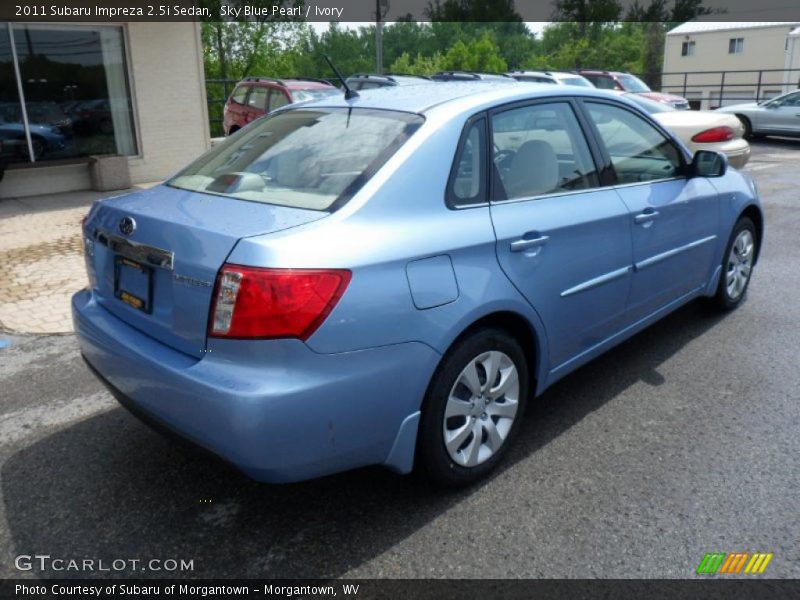Sky Blue Pearl / Ivory 2011 Subaru Impreza 2.5i Sedan