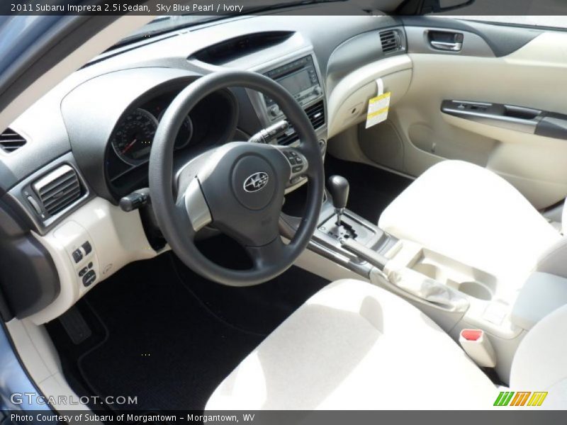 Sky Blue Pearl / Ivory 2011 Subaru Impreza 2.5i Sedan