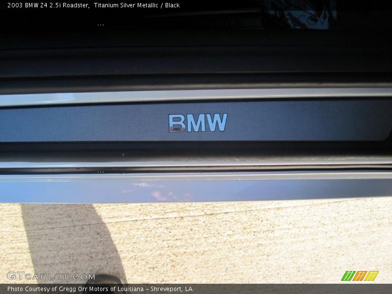 Titanium Silver Metallic / Black 2003 BMW Z4 2.5i Roadster