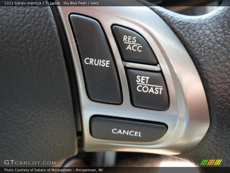 Sky Blue Pearl / Ivory 2011 Subaru Impreza 2.5i Sedan