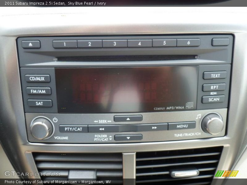 Controls of 2011 Impreza 2.5i Sedan