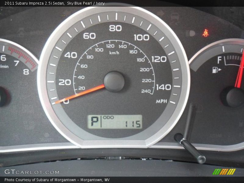 Sky Blue Pearl / Ivory 2011 Subaru Impreza 2.5i Sedan