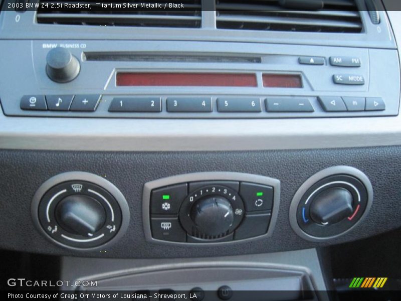 Titanium Silver Metallic / Black 2003 BMW Z4 2.5i Roadster