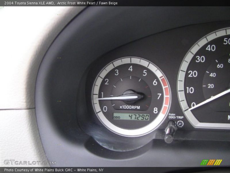 Arctic Frost White Pearl / Fawn Beige 2004 Toyota Sienna XLE AWD