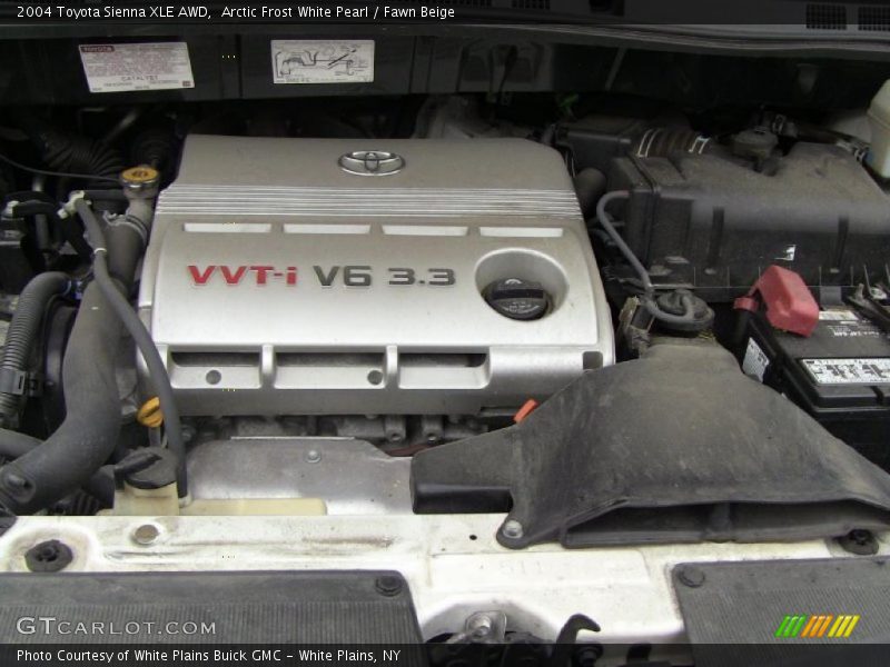 Arctic Frost White Pearl / Fawn Beige 2004 Toyota Sienna XLE AWD