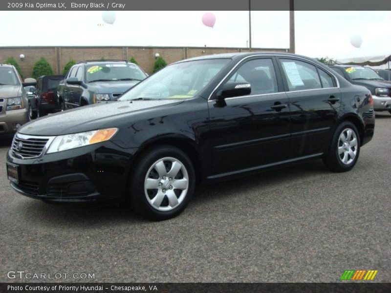 Ebony Black / Gray 2009 Kia Optima LX