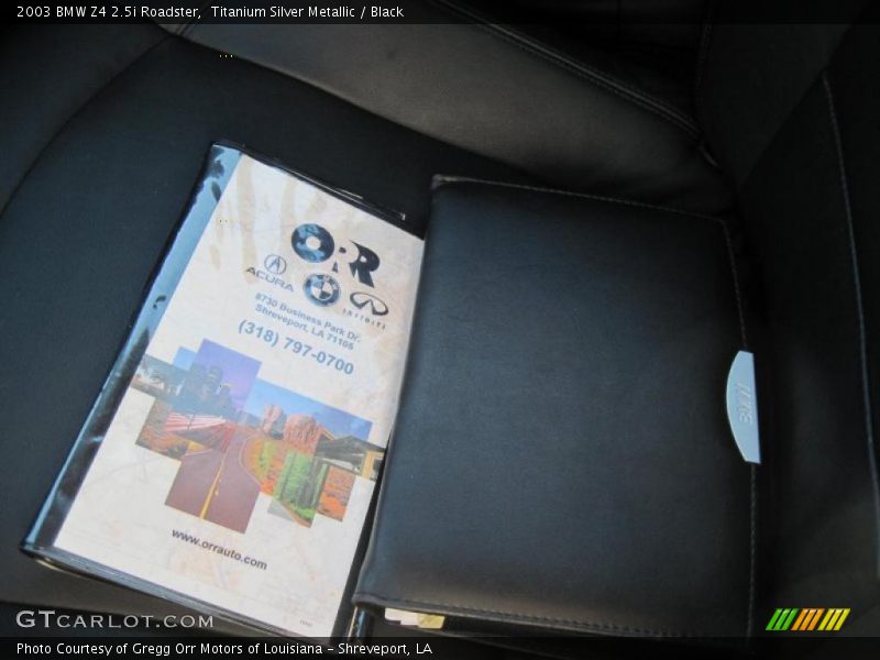 Titanium Silver Metallic / Black 2003 BMW Z4 2.5i Roadster