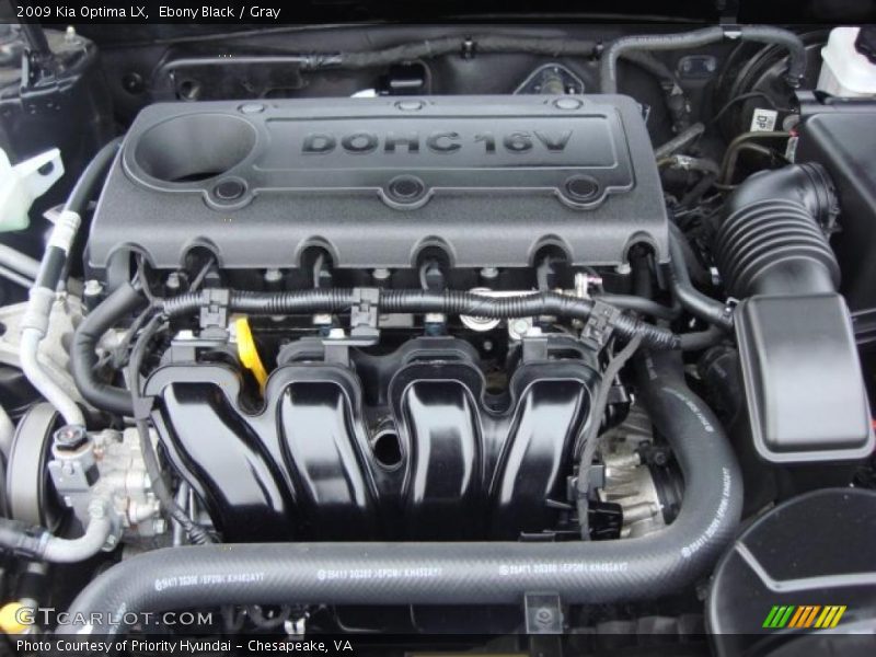 Ebony Black / Gray 2009 Kia Optima LX