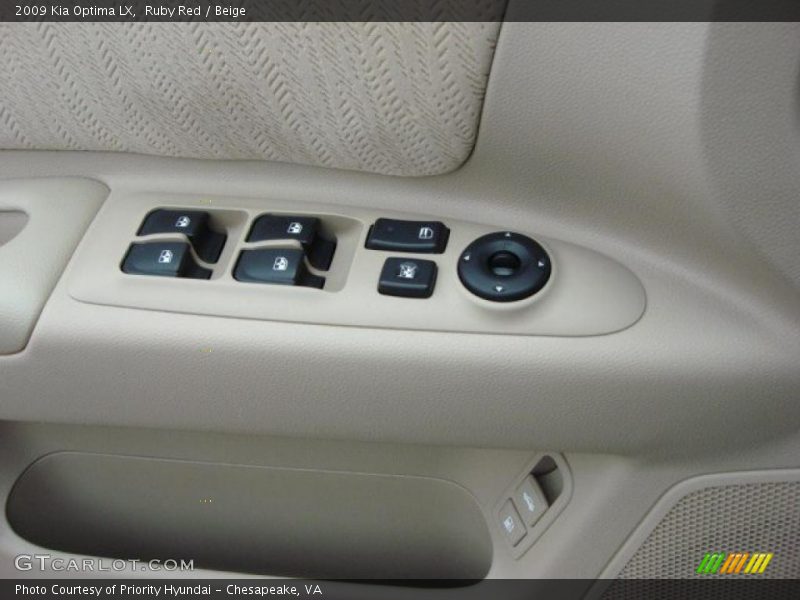 Ruby Red / Beige 2009 Kia Optima LX