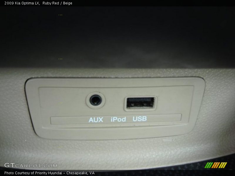 Ruby Red / Beige 2009 Kia Optima LX