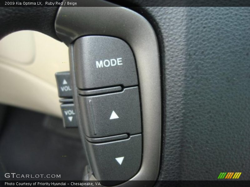 Ruby Red / Beige 2009 Kia Optima LX