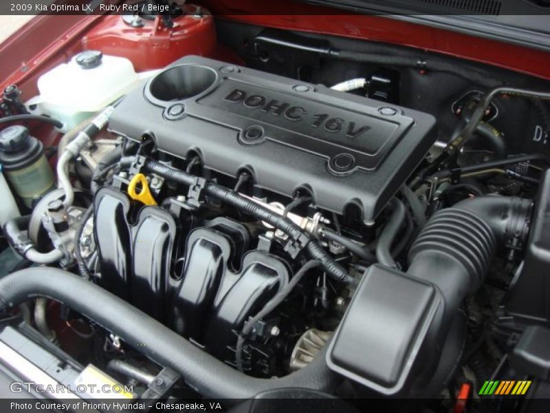 Ruby Red / Beige 2009 Kia Optima LX