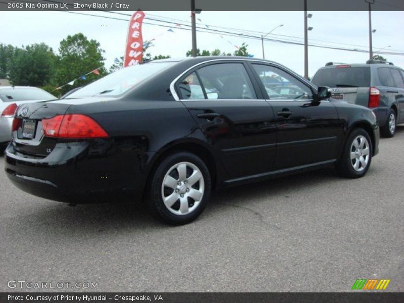 Ebony Black / Gray 2009 Kia Optima LX