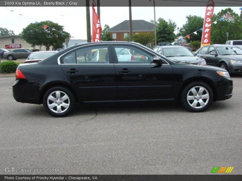 Ebony Black / Gray 2009 Kia Optima LX