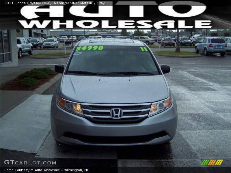 Alabaster Silver Metallic / Gray 2011 Honda Odyssey EX-L