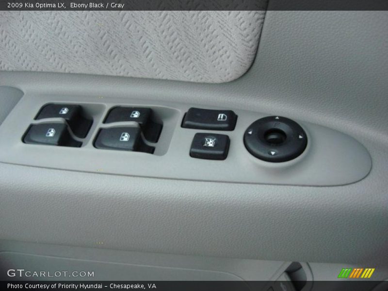 Ebony Black / Gray 2009 Kia Optima LX